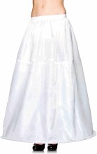 Hoop Skirt Long White