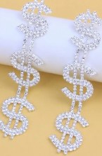 Earrings Dollar Signs