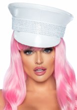 Hat Military White Vinyl