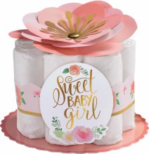 Floral Baby Diaper Decor Kit