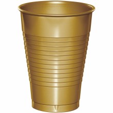 Glittering Gold 12oz Pl Cups