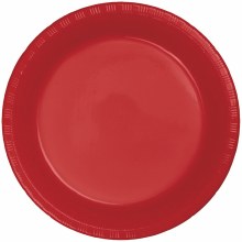 Classic Red 10" Pl Plates