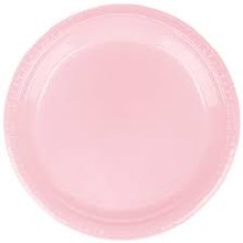 Classic Pink 9in Plastic Plate 20ct