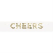 Cheers Fringe Banner Gold