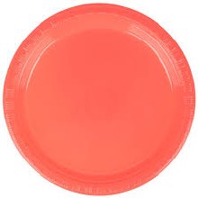 Coral 7in Plastic Plates 24ct