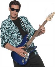 80's Blue Zebra Jacket Adult OS
