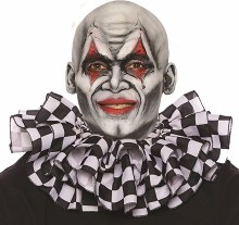 Black & White Checkered Clown Collar
