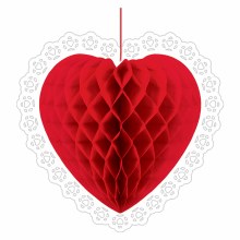 Heart Honeycomb Decor