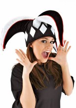 Hat Jester Blk/Wht