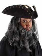 Hat Captain Hook Red/Feather - Champion Party Supply