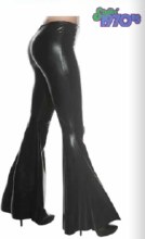 Bell Bottoms Metallic Blk L/XL