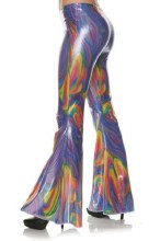 Multicolor Swirl Bell Bottoms Adult L/XL