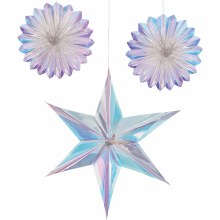 Luminous Foil Fans & Star