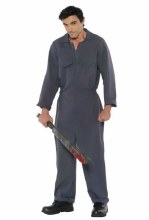 Grey Horror Jumpsuit Adult OS