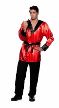 Red Smoking Jacket Adult OS