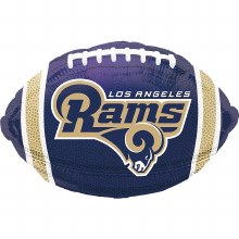 Standard Size Football ~ Las Angeles Rams Mylar ~ 18" {special order only}