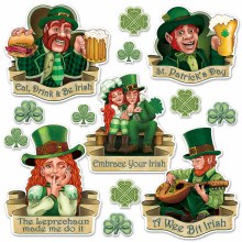 St. Patrick's Day Cutouts ~ 14 Pieces