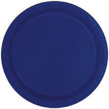 True Navy Blue 7" Plates 20ct