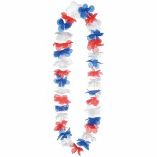 RWB Flower Lei 6 pk