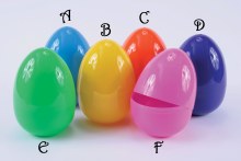 Fillable Jumbo 6in. Plastic Easter Egg ~ 1 Count (PLEASE SPECIFY CHOICE AT CHECKOUT)