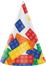 Block Party Cone Hats 8 pk