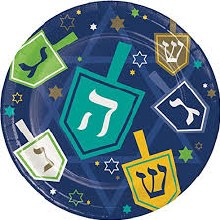 Hanukkah Icons 7in Plate