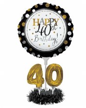 40th Birthday Blln Centerpiece