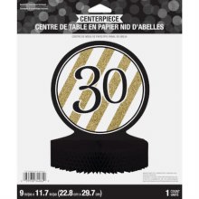 Black & Gold 30 Centerpiece