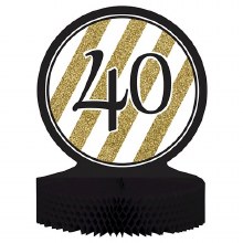 Black & Gold 40 Centerpiece