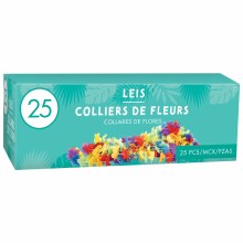 Leis Flower Rainbow 25pk