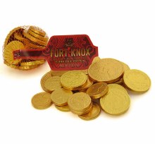 Fort Knox Chocolate Gold Coins • 2 oz.