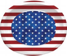 Patriotism Oval Plates 8ct