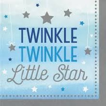 One Little Star Boy Lunch Napkins 16ct