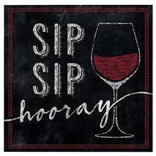 Sip Sip Hooray Wine Beverage Napkins
