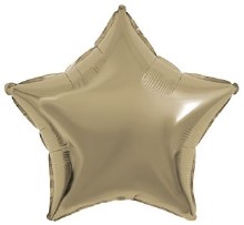 Star Shape • 36" Jumbo Mylar Helium Balloon • GOLD, CHAMPAGNE