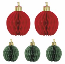 Honeycomb Ornament Decor 5ct