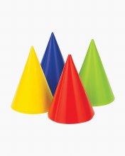 Hats Cone Mini Multi 6ct