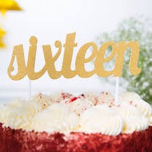 Cake Topper Sixteen