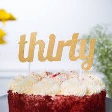 Cake Topper Glitter Thirty