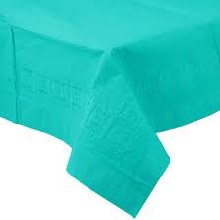 Teal Lagoon Rectangle Paper Tablecover