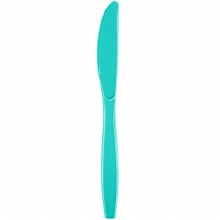 Teal Lagoon Plastic Knives 24ct