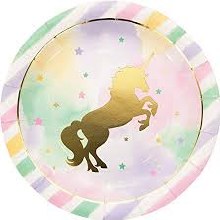 Unicorn Sparkle 9in Plates 8ct