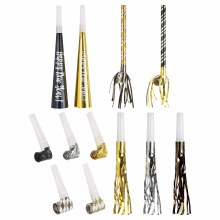 Horns/Blowouts Value Pack Blk/Slvr/Gld