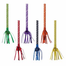 Bday Rainbow Fringed Blowouts Multi 8pk