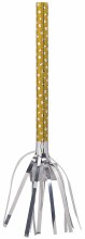 Bday Silver & Gold Fringed Blowout 8pk