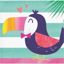 Pineapple Friends Toucan Beverage Napkins 16ct