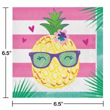 Pineapple Friends Lunch Napkins 16ct