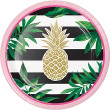 Pineapple Wedding 7in Plate 8ct