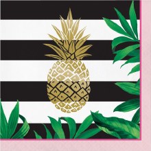 Pineapple Wedding Lunch Napkins 16ct