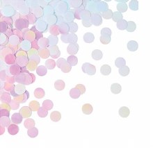 Confetti Iridescent Round